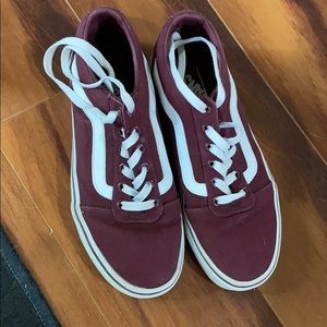 maroon vans
